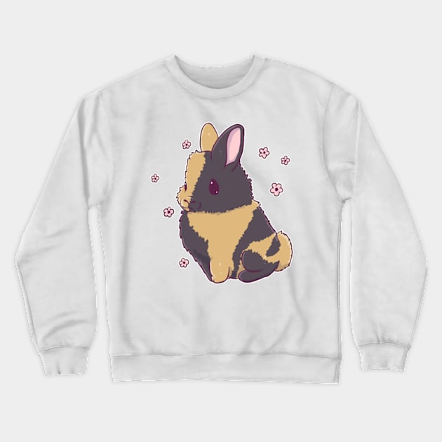 Harlequin Rabbit Crewneck Sweatshirt by tigrecotone